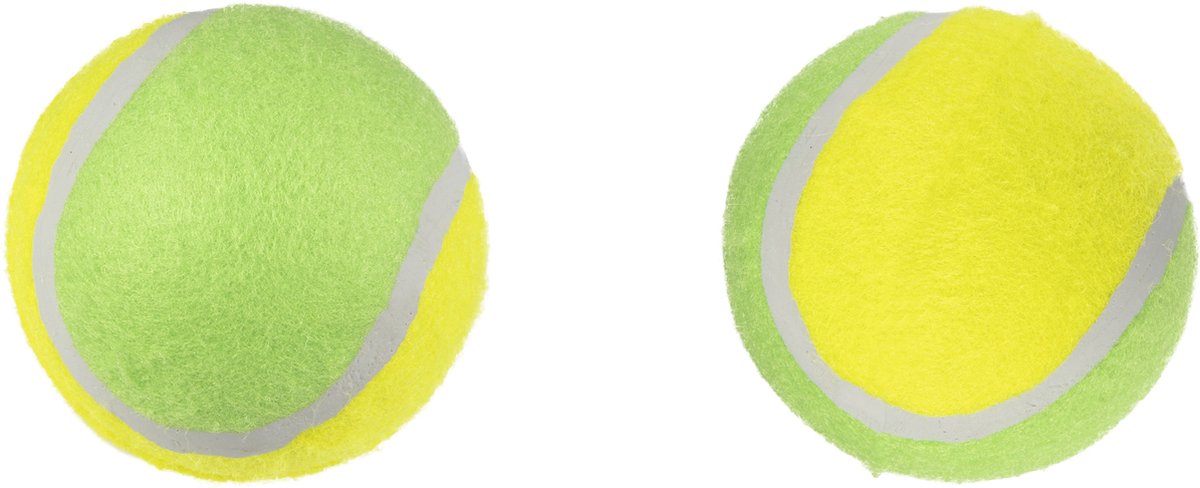 Flamingo Smash – Spielzeughunde – HS Tennisball Smash + Quietscher 2 Farben 8 cm 2 Stück – 2 Stück – 121928 – 2 Stück