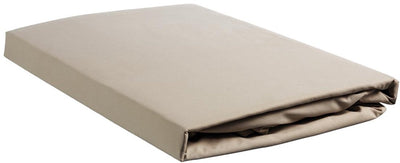 Ambiante – Baumwolle – Spannbettlaken – 90 x 220 cm – Taupe