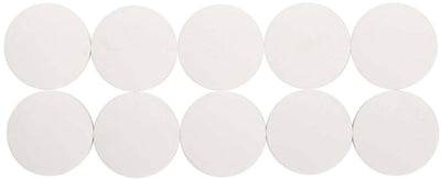 Maul Magnet rund 10 Stück 2,5 kg Kunststoff Ferrit bruchsicher erodiert lackiert ø 3,8 x 1,55 cm weiß