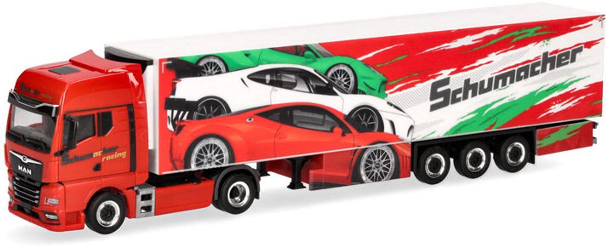 Herpa Man TGX GX Kühlanhänger Schumacher