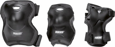 Skate-Schutzset Super Unisex Schwarz Größe L 6 Stück