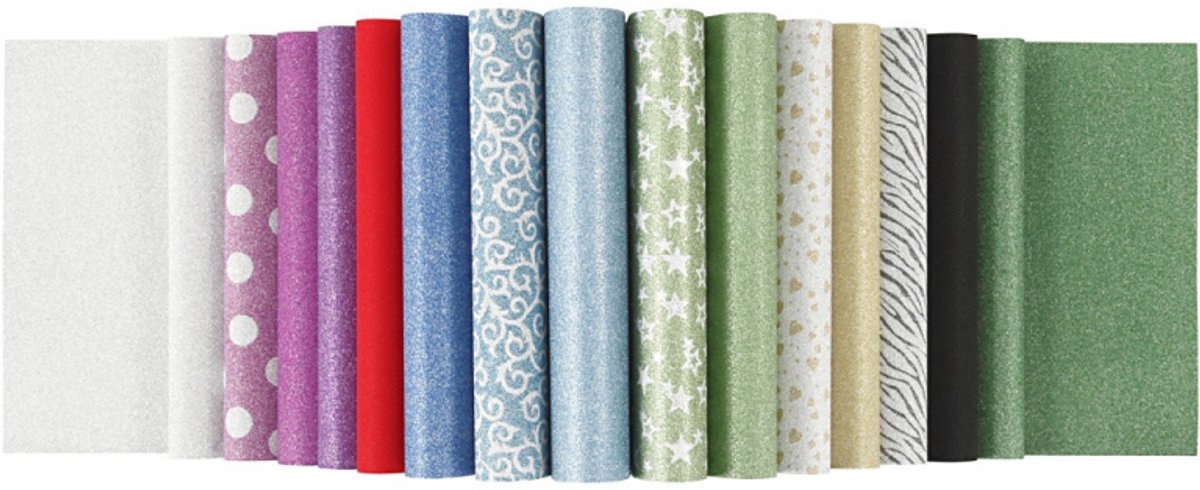 Glitzerpapierblock A4 150gr, 30 Blatt