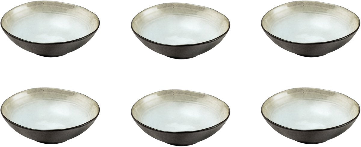 Medard de Noblat – Schattenperlmutt – große Schale 15,2 cm – 6 Stück – Steinzeug