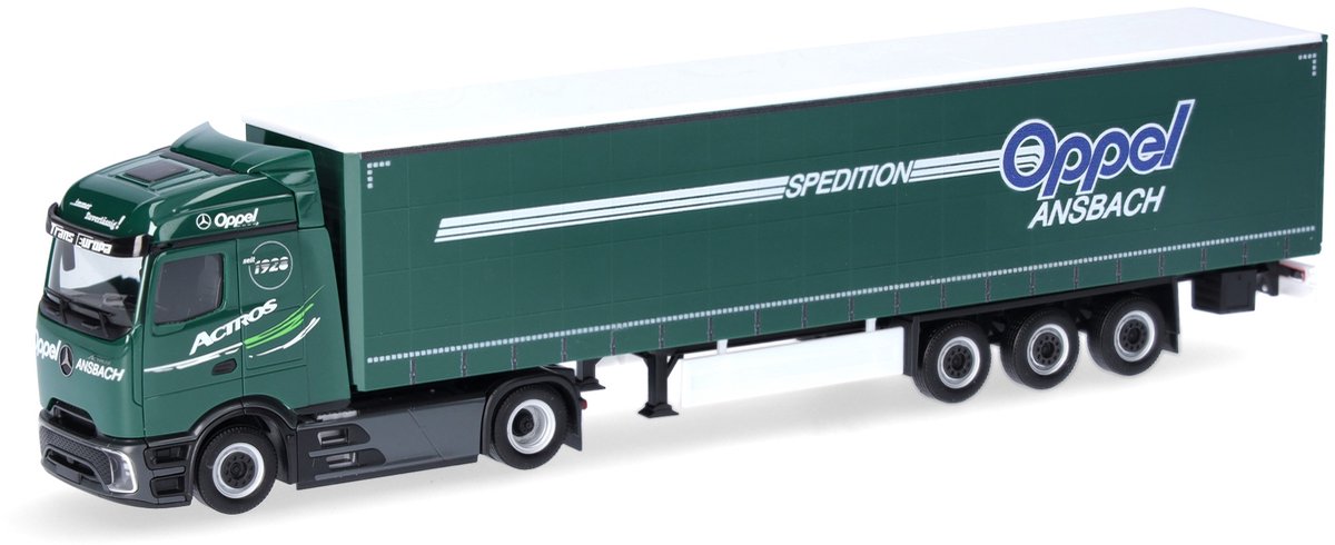 Herpa Mercedes Benz Actros Pro. S. g.sz. Oppel Ansbach