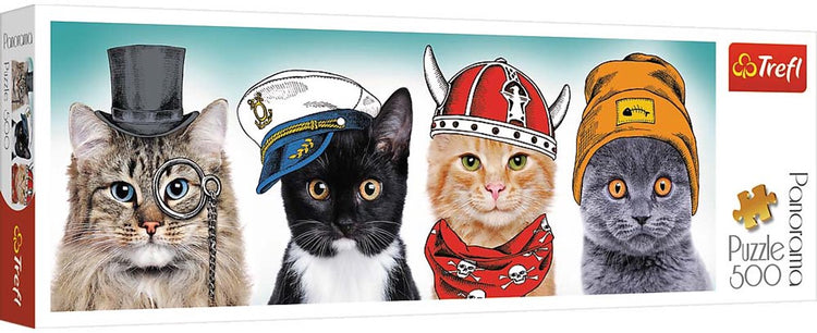 Trefl Panorama-Puzzle 500 Teile flauschige Teamtiere.