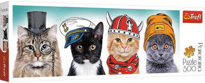 Trefl Panorama-Puzzle 500 Teile flauschige Teamtiere.