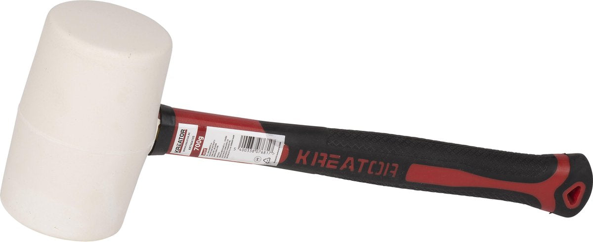 Kreator – Handwerkzeuge – krt904105 – Gummihammer – 700 g – Faser – weiß