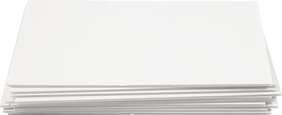 Creativ Company Schaumstoffplatte, A4, Blatt 210x297 mm, Stärke 3 mm, weiß, 10 Blatt 1 Karton