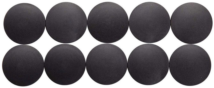 Maul Magnet rund 10 Stück 2,5 kg Kunststoff Ferrit bruchsicher erodiert lackiert ø 3,8 x 1,55 cm schwarz