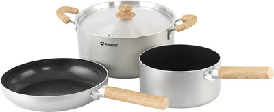 Outwell Feast Keramik-Set, L-Caping-Pfannen-Set, 3 Keramikpfannen