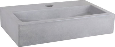 Differnz Flachbrunnen Beton hellgrau 38 x 24 x 8 cm