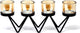 Joy of Balance Votivkerzenhalter aus Eisen – 4 Kerzen – Kerzenhalter – 34,5 x 8 x 13,5 cm