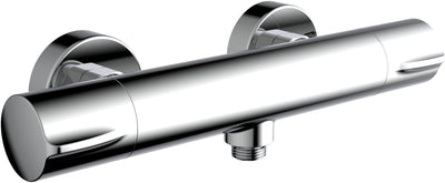 Plieger Voda – Duschthermostat mit Umsteller, Kupplungen und schwenkbarem Auslauf – Mitte zu Mitte 15 cm – Chrom