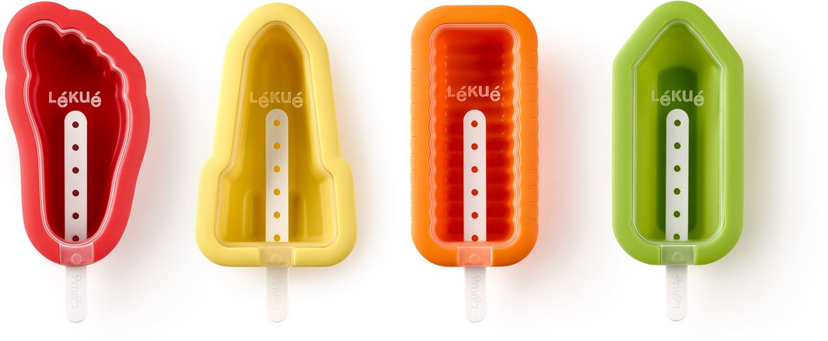 Lékué Eisformen ikonisch - 4 Stk. - gemischt