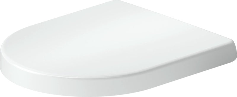 Duravit univavo WC-Sitz D-Form – Absenkautomatik – Schnellverschluss – Urea-Duroplast – Edelstahlscharniere – Weiß Hochglanz
