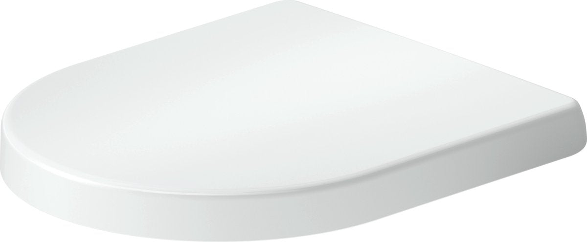 Duravit univavo WC-Sitz D-Form – Absenkautomatik – Schnellverschluss – Urea-Duroplast – Edelstahlscharniere – Weiß Hochglanz