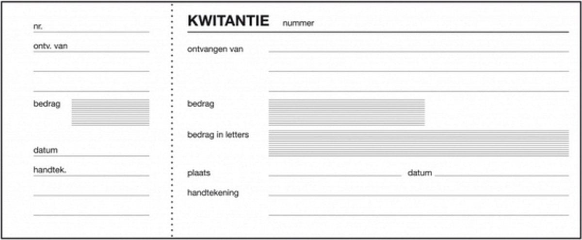 Sigel Quittungsheft – Express – 84 x 205 mm – 100 Blatt – SI-40030