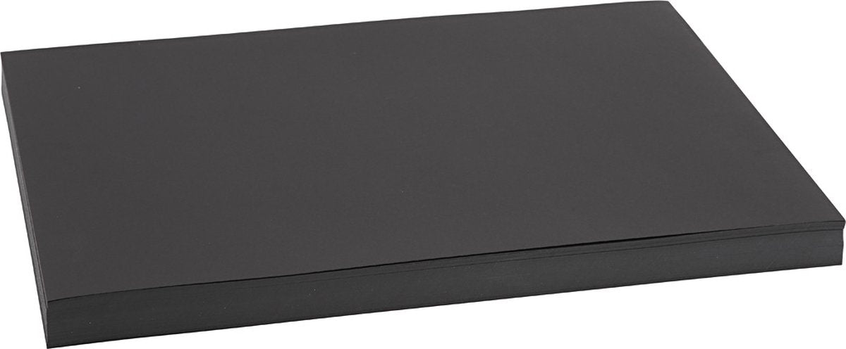 Creativ Company Farbkarton, A3, Blatt 297x420 mm, 200 gr, schwarz, 100 Blatt 1 Karton