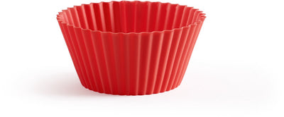 Lékué Backform Muffins ø 7 cm - 12er Set - Silikon - Rot