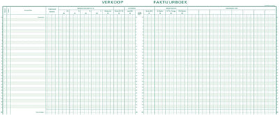 Exacompta Buchhaltungsregister Mehrwertsteuerverkäufe – 31 Zeilen – nummeriert – mit Identifikationsblatt – Niederländisch – gebunden – 80 Seiten – – 14610x