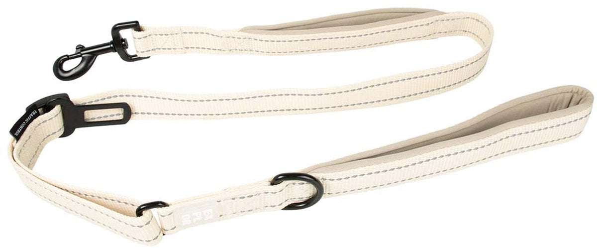 Entdecken Sie Duvoplus Ultimate Fit Leine für unterwegs, Mode für Hunde, 130 cm – 25 mm, antikweiß