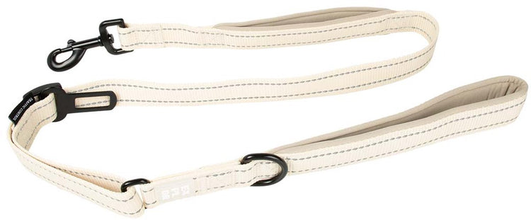 Entdecken Sie Duvoplus Ultimate Fit Leine für unterwegs, Mode für Hunde, 130 cm – 25 mm, antikweiß