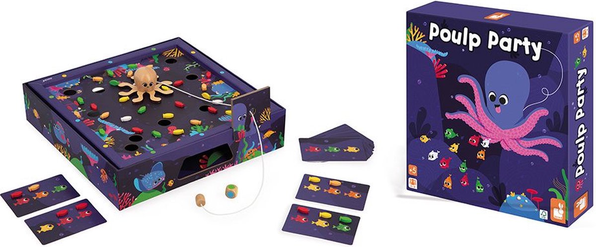 Janod – Spiel – Poulp Party – Oktopus-Angelspiel