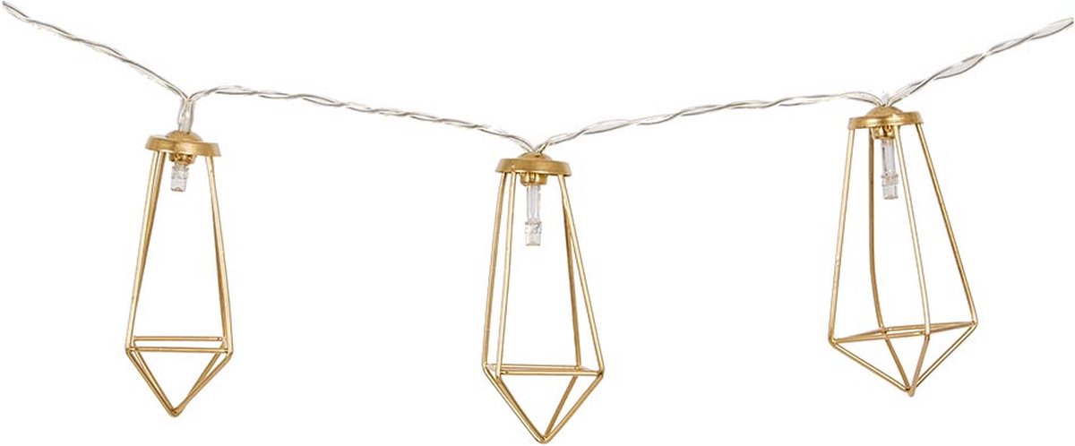 Bo-Camp – Industrial – Lichterkette – Galvin – 10 Lichter – 5 Lumen – Gold