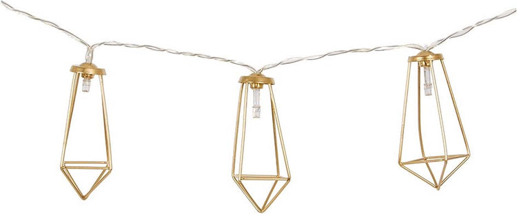Bo-Camp – Industrial – Lichterkette – Galvin – 10 Lichter – 5 Lumen – Gold