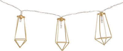 Bo-Camp – Industrial – Lichterkette – Galvin – 10 Lichter – 5 Lumen – Gold