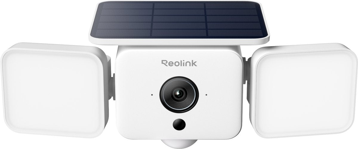 Reolink 4 MP kabellose Outdoor-Flutlichtkamera – Solarease™-Aufladung – Ton- und Lichtalarm – intelligente Erkennung – WLAN 6 – F310b