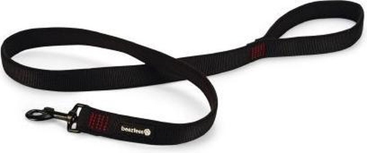 Beeztees Parinca Premium – Hundeleine – Nylon – Schwarz – 120 cm x 25 mm