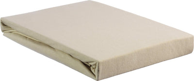 Bettwäschehouse Jersey – Topper-Spannbettlaken – 160 x 200 220 – Sand