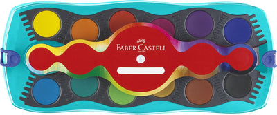 Faber-Castell Aquarell – Box-Anschluss – 12 Farben + 1 Tube Weiß – FC-125003