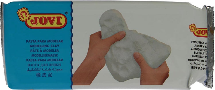 Jovi Kinderspielzeugknete – 1 Kilo – Farbe Weiß – Modelliermasse – Basteln