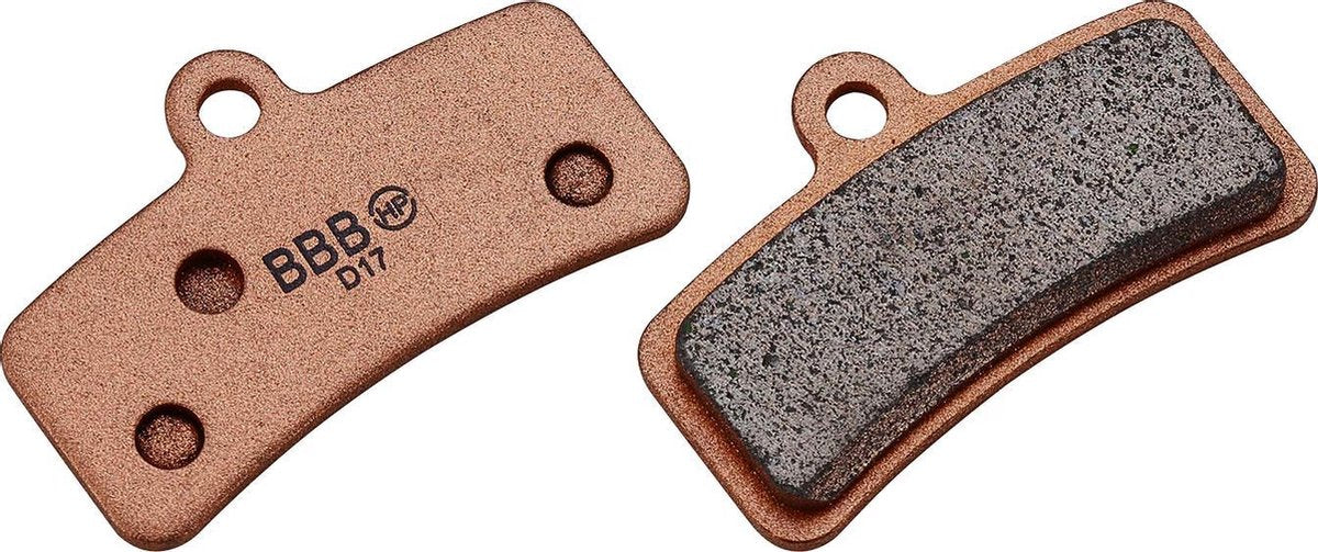 BBB Cycling Fahrradbremsbeläge – Scheibenstopp gesintert – Scheibenbremsbeläge – kompatibel mit Shimano-Scheibenbremsen – Kupfer – BBS-55S