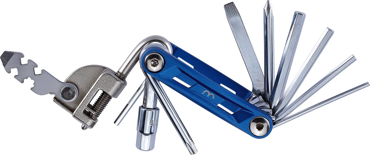 Bbb Cycling Primefold L Multitool Fahrrad – Fahrradwerkzeug Mehrzweck – faltbares Mini-Werkzeug für Fahrrad – 16 Funktionen – BTL-48L