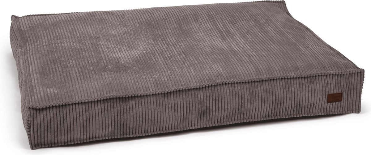 Entworfen von Lotte gerippt – Hundekissen – braun – 120 x 80 x 15 cm