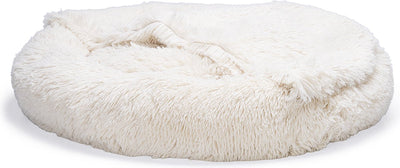Beeztees Yala – Hundebett – Plüsch – Beige – Durchm. 80 cm