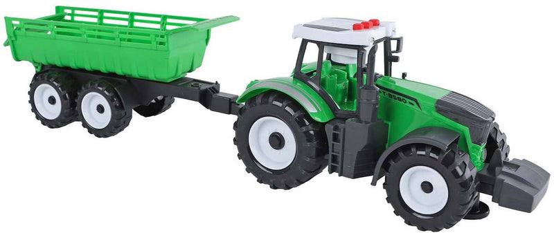 2-Spiele-Traktor mit Trailer und Trinkgeldfunktion mit Licht und Klang