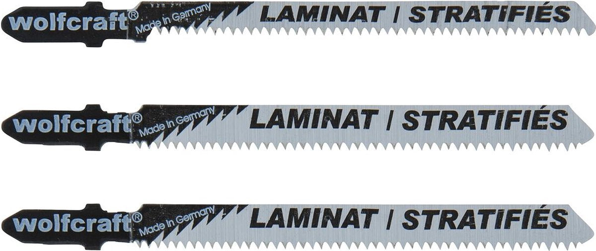 Wolfcraft - Stichsägeblätter - 3 Stück - T-Schaft - Stichsägen - 2379000