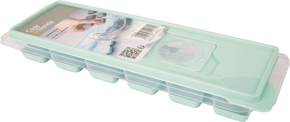 Gemütlicher Fresko-Würfel in Eiswürfelform | transparent grün