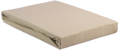 Bettwäschehouse Jersey – Topper-Spannbettlaken – 180 x 200 220 – Sand