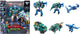 Quantenhelden Dinoster Dinoster – Quantenhelden – Roboterfiguren 6 in 1 – transformierbare Megaroboter – 28 cm – Stego-Blast-Flügel