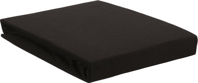 Bettwäschehouse – Jersey – Topper-Spannbettlaken – 90 x 220 cm – Schwarz