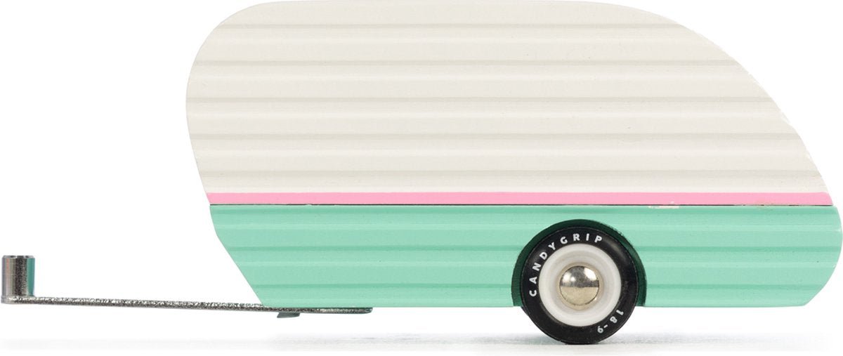 Candylab Holzspielzeugauto Mojave Camper Blaugrün – Americana-Kollektion.