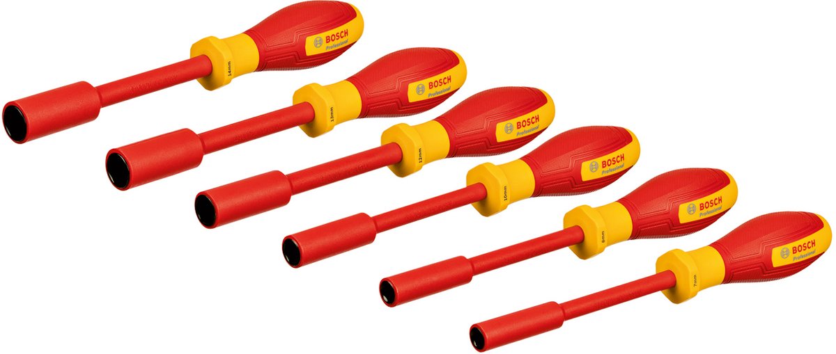 Bosch Professional VDE-Steckschlüsselsatz – 6-teilig