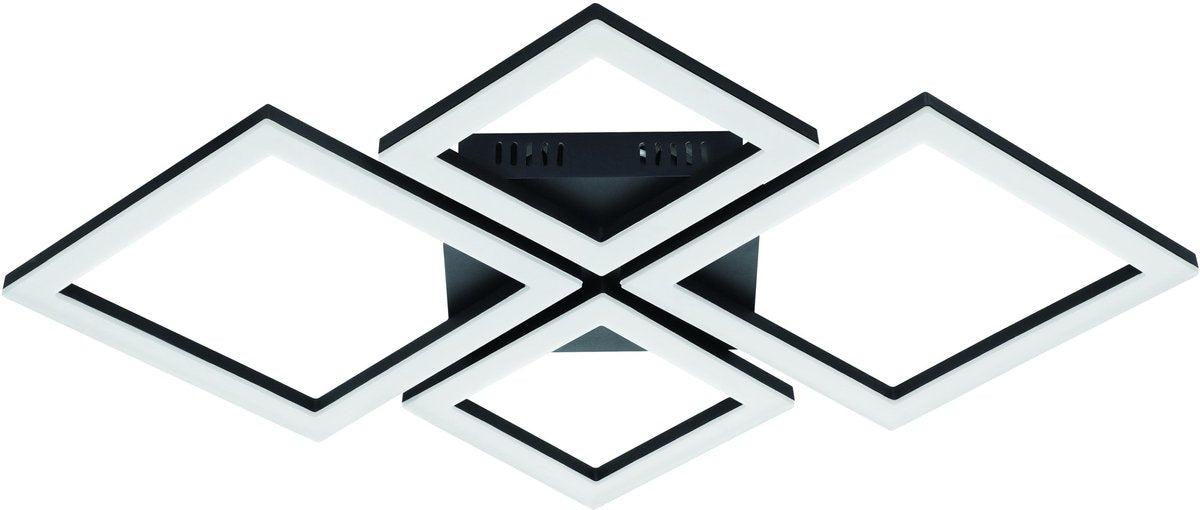 Eglo connect.z paranday-z smarte Deckenleuchte – 47 cm – Schwarz und Weiß – einstellbares weißes Licht – dimmbar – ZigBee