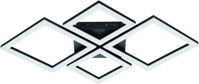 Eglo connect.z paranday-z smarte Deckenleuchte – 47 cm – Schwarz und Weiß – einstellbares weißes Licht – dimmbar – ZigBee
