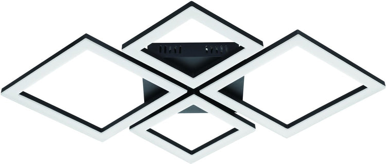 Eglo connect.z paranday-z smarte Deckenleuchte – 47 cm – Schwarz und Weiß – einstellbares weißes Licht – dimmbar – ZigBee